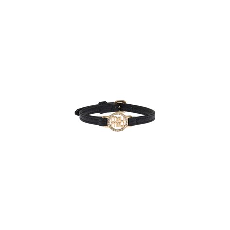 miu miu armband|Madras leather bracelet Black .